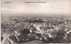 Laupheim, Totalansicht vom Kirchturm aus