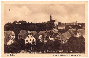 Laupheim Schloß Großlaupheim u. Kathol. Kirche Laupheim Schloß Großlaupheim u. Kathol. Kirche