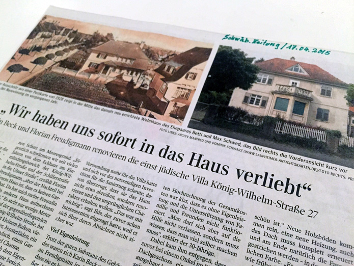 Schwäbische Zeitung, 17.04.2015