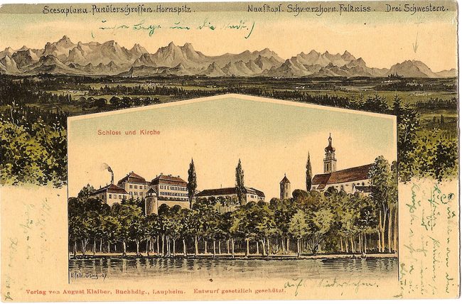 Schloss und Kirche – Vorderseite