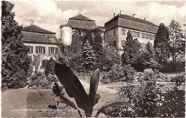 Laupheim/Württ. - Schloß Groß-Laupheim – Vorderseite