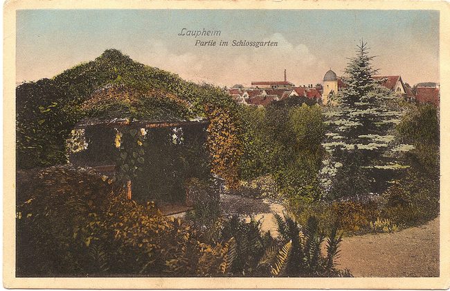 Laupheim Partie im Schlossgarten – Vorderseite