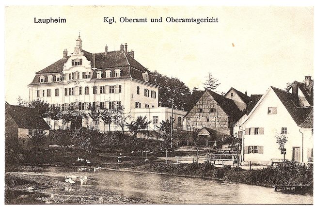 Laupheim Kgl. Oberamt und Oberamtsgericht – Vorderseite