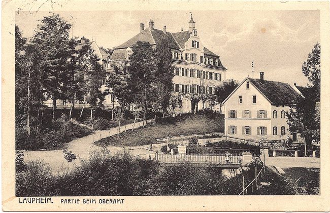 Laupheim Partie beim Oberamt – Vorderseite
