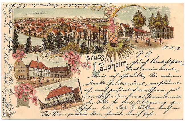 Gruß aus Laupheim – Vorderseite