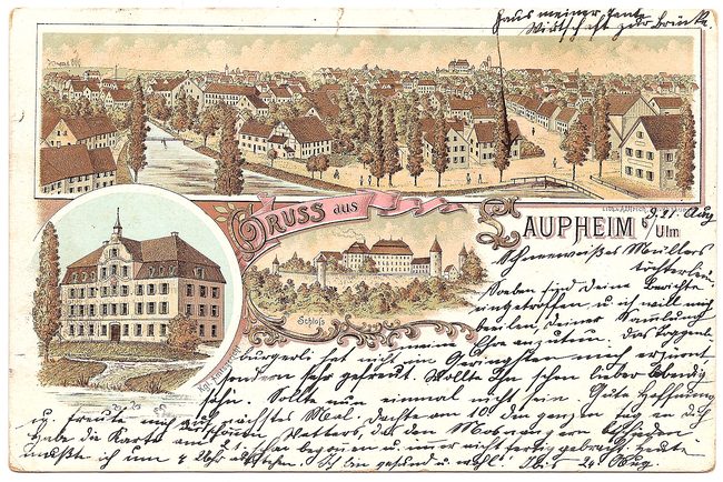 Gruß aus Laupheim – Vorderseite