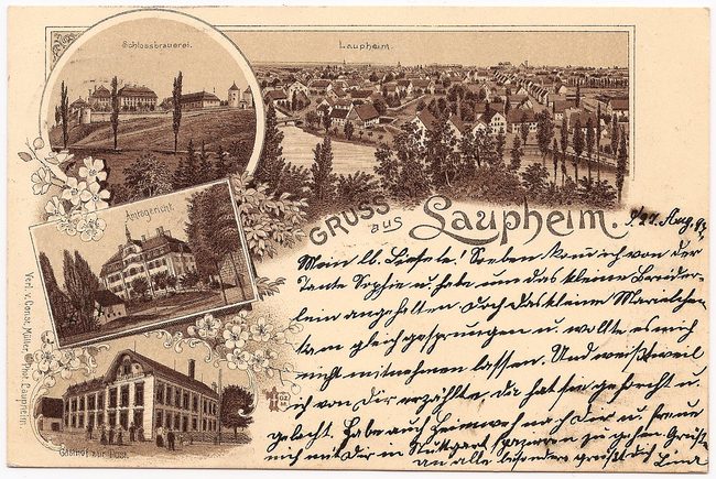 Gruß aus Laupheim – Vorderseite