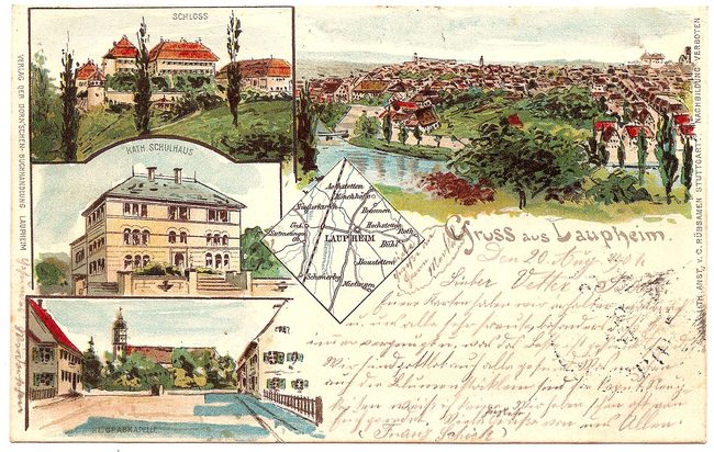 Gruß aus Laupheim – Vorderseite