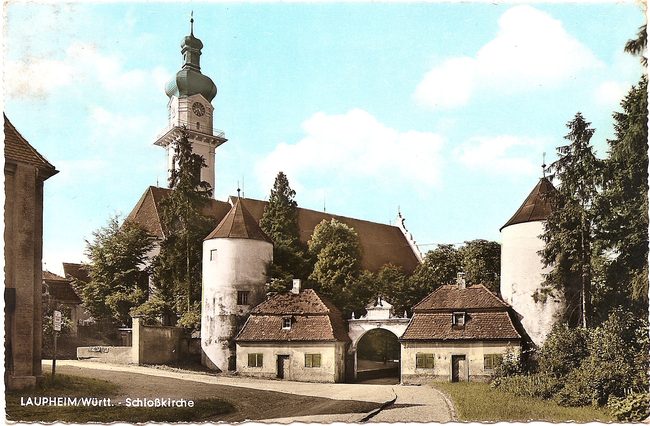 Laupheim/Württ. Schloßkirche – Vorderseite