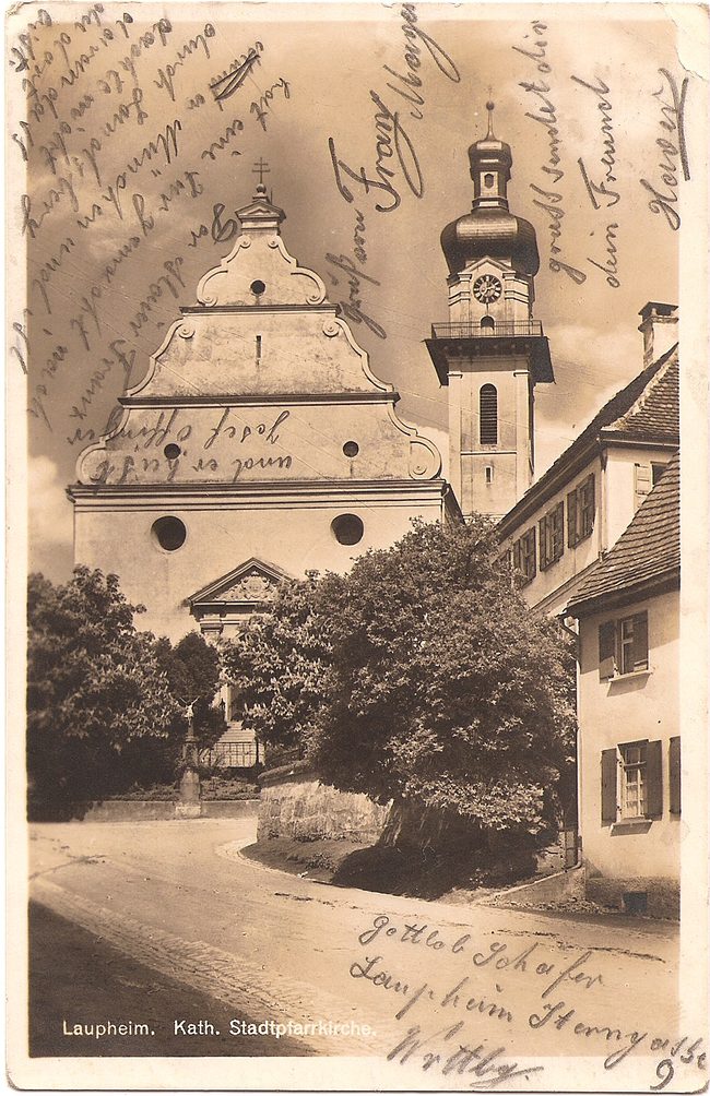 Laupheim Kath. Stadtpfarrkirche – Vorderseite
