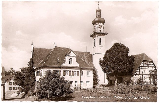 Laupheim (Württ.), Peter-und-Paul-Kirche – Vorderseite