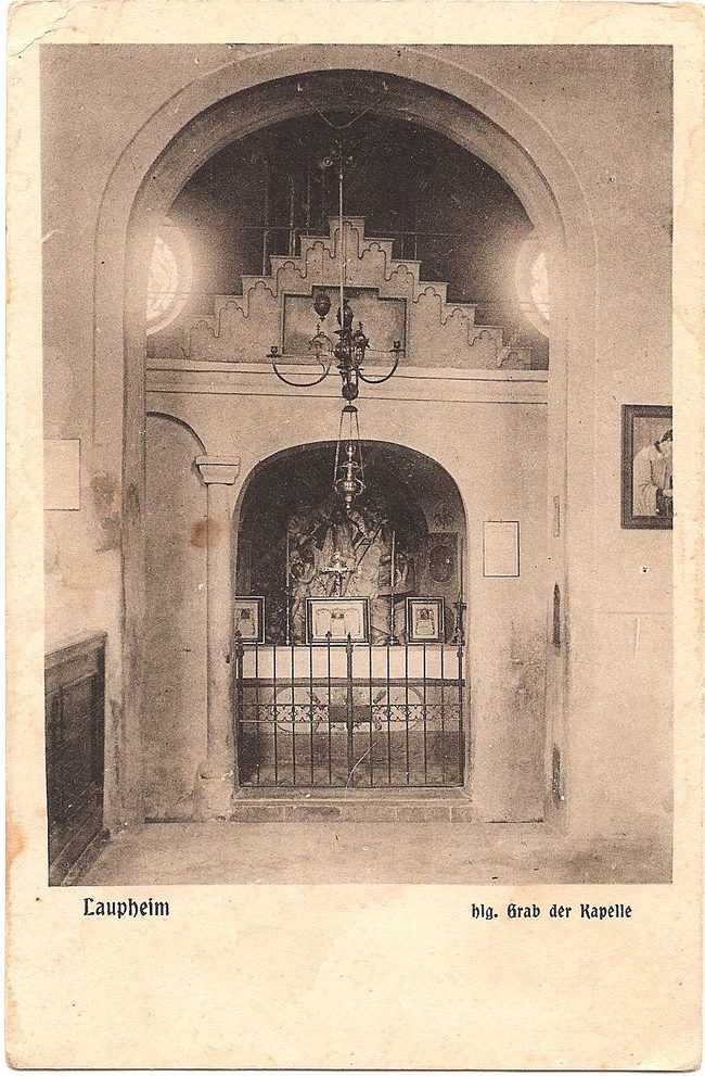 Laupheim Hlg. Grab der Kapelle – Vorderseite