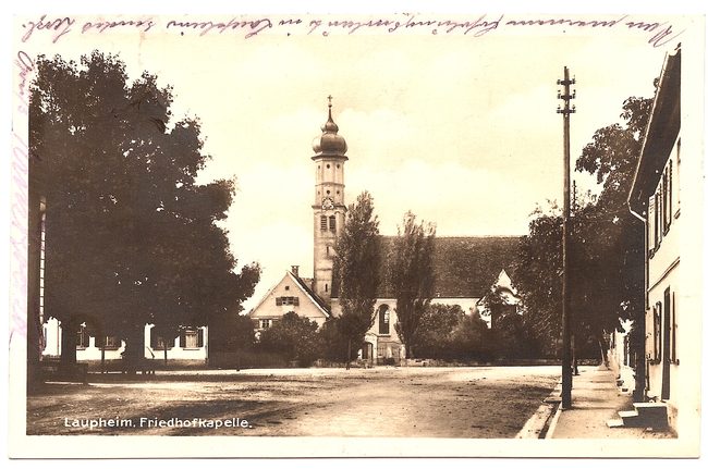 Laupheim, Friedhofkapelle – Vorderseite