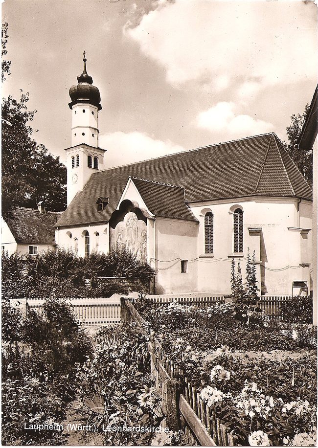 Laupheim (Württ.). Leonhardskirche – Vorderseite