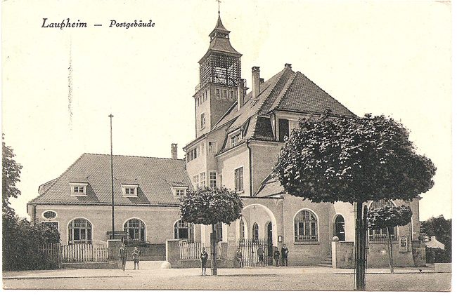 Laupheim - Postgebäude – Vorderseite