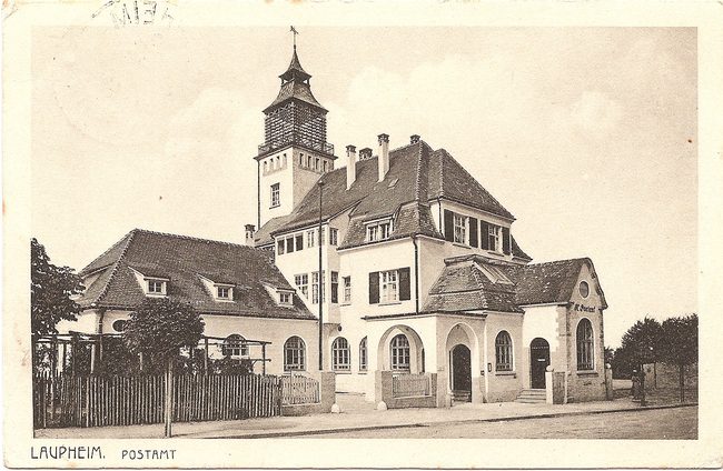 Laupheim,  Postamt – Vorderseite