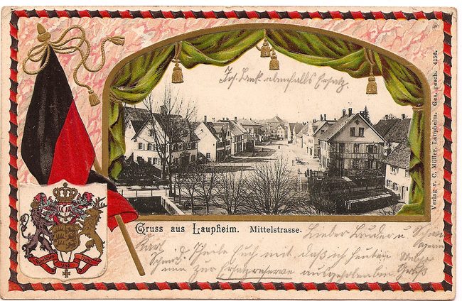 Gruß aus Laupheim, Mittelstraße – Vorderseite