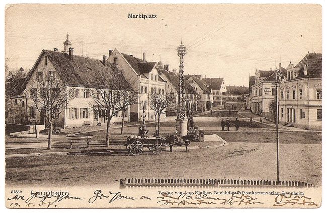 Laupheim, Marktplatz – Vorderseite