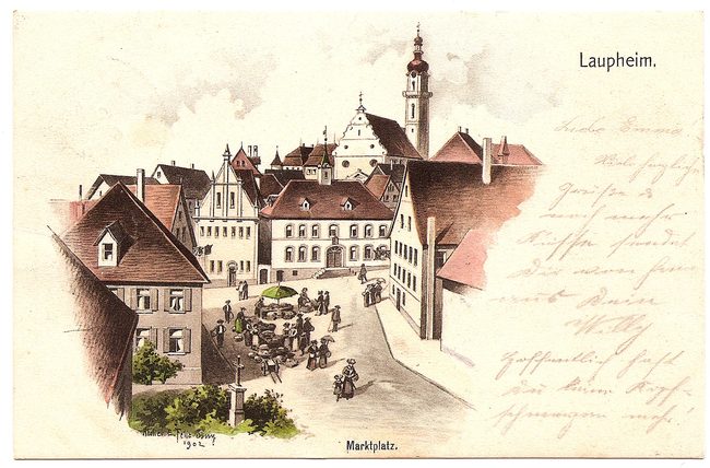 Laupheim, Marktplatz – Vorderseite