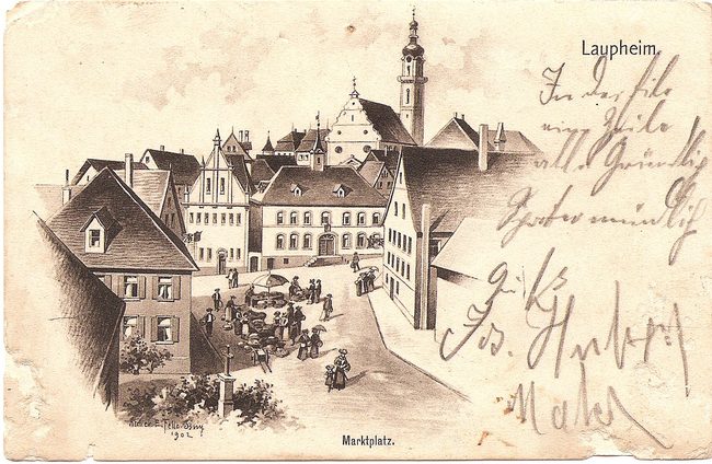 Laupheim, Marktplatz – Vorderseite