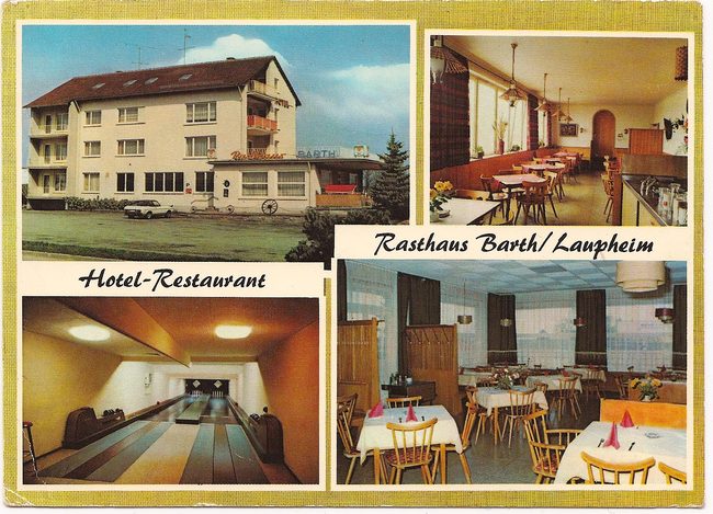 Rasthaus Barth/Laupheim – Vorderseite