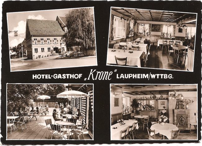 Hotel-Gasthof "Krone", Laupheim/Wttbg. – Vorderseite