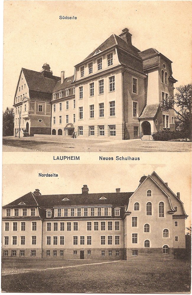 Laupheim, Neues Schulhaus – Vorderseite