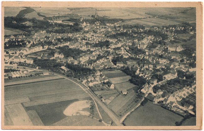 Flugzeugaufnahme von Laupheim – Vorderseite