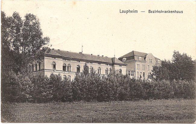 Laupheim, Bezirkskrankenhaus – Vorderseite