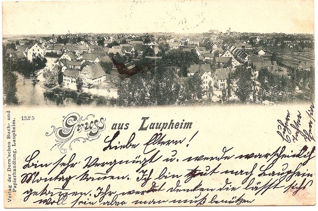 Gruß aus Laupheim – Vorderseite