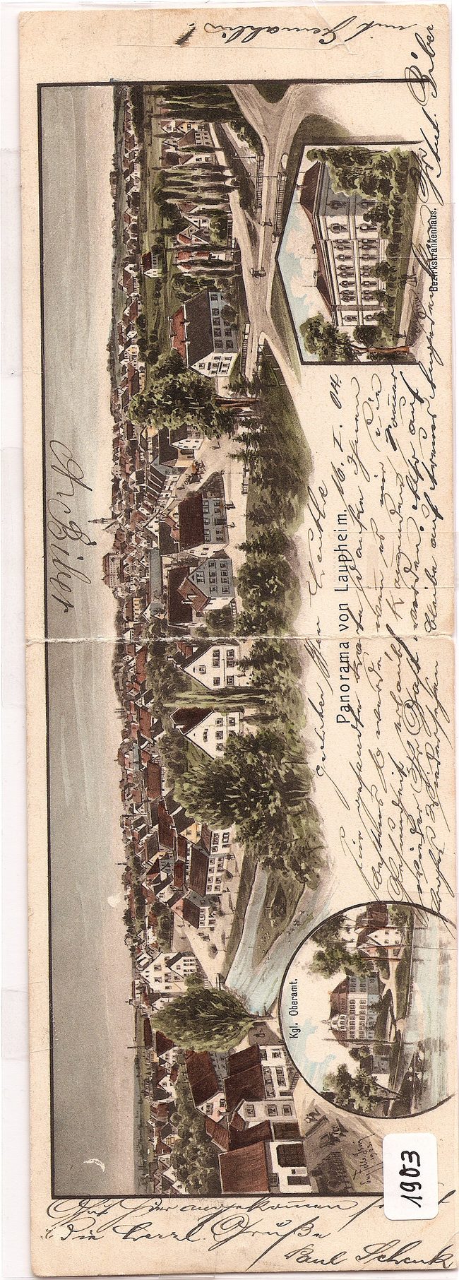 Panorama von Laupheim – Vorderseite