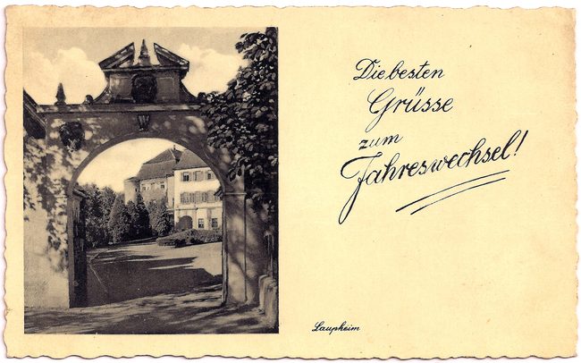 Die besten Grüße zum Jahreswechsel – Vorderseite