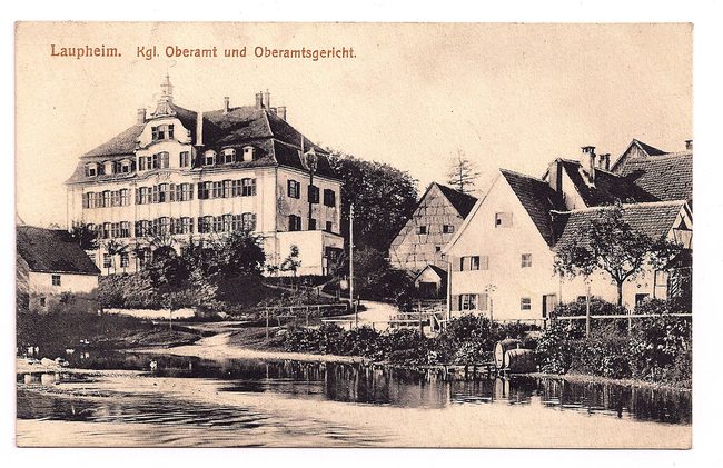 Laupheim, Kgl. Oberamt und Oberamtsgericht – Vorderseite