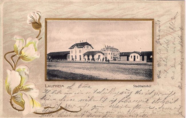 Stadtbahnhof Laupheim – Vorderseite