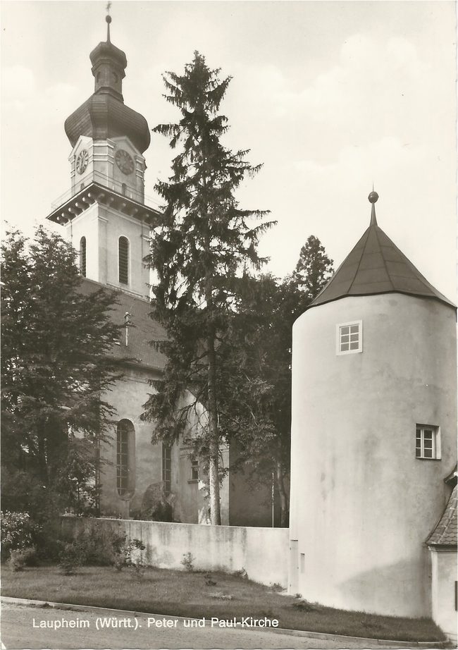 Laupheim (Württ.), Peter und Paul-Kirche – Vorderseite