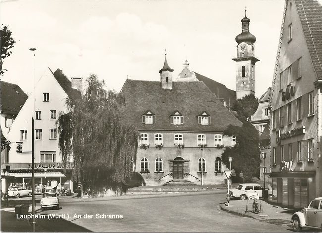 Laupheim (Württ.). An der Schranne – Vorderseite