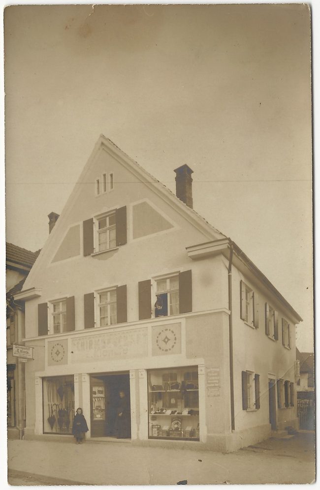 Schirmgeschäft E. Kienzle – Vorderseite