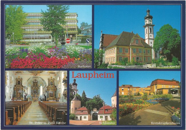 Laupheim Mehrbildkarte – Vorderseite