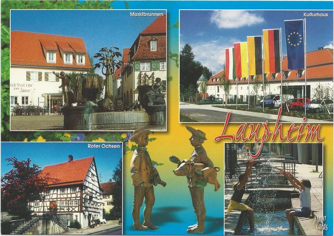 Laupheim Mehrbildkarte – Vorderseite