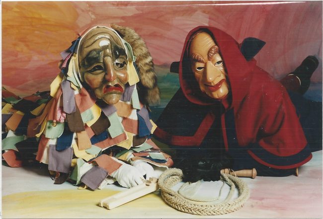 Fasnetsfigur "Laup'r Waidag" (Mehrzahl: "Waidäg") – Vorderseite